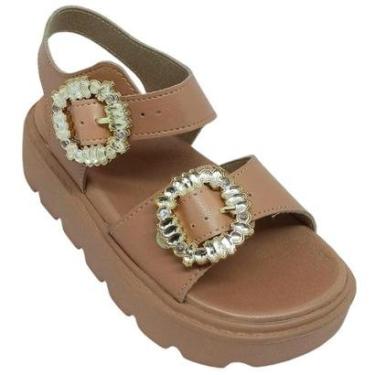 Imagem de Sandália Infantil Molekinha Plataforma Meninas Napa-Feminino