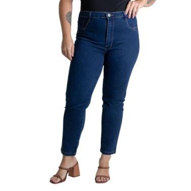 Imagem de Calça Jeans Sawary Cropped Plus Size - 279370 - 52, Azul, 52