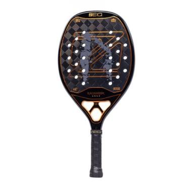 Imagem de Raquete de Beach Tennis Zeiq Ragnarok Uruz C/ Capa Cor:Preto, Preto