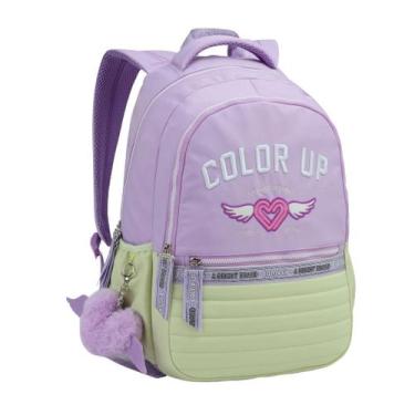 Imagem de Mochila Escolar Feminina ColorUp Para Notebook - Seanite, LilÁs