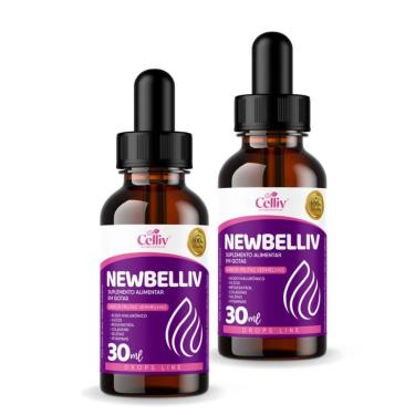 Imagem de Kit 2 - Newbelliv  (Ácido Hialurônico, Silício, Resveratrol, Colágeno e Selênio) 30ml Celliv-Unissex
