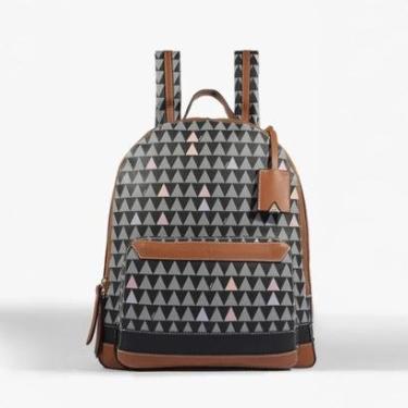 Imagem de Mochila Schutz New Triangle Grande Jenny Preta Feminino-Feminino