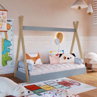Imagem de Cama Infantil Cabana Lila Completa Moveis