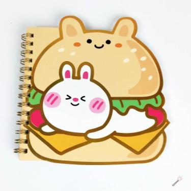 Imagem de Kit Caderneta Bloco de Notas Fofa Lanche Snack Coelho Urso Modelo:LJ15