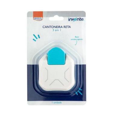Imagem de Furador de papel - 3 em 1 - canto reto - blister c/ 1 un - BRW