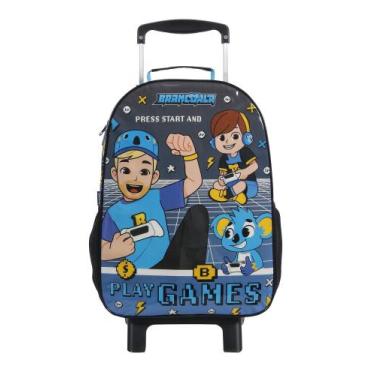 Imagem de Mochila de Rodas Escolar Brancoala Games - Dermiwil