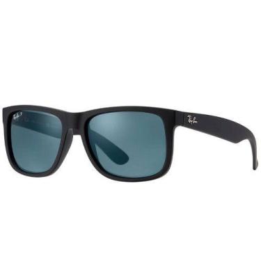 Imagem de Óculos De Sol Ray-Ban Justin Rb4165l 622/2v 55-16 Polarizado, Preto