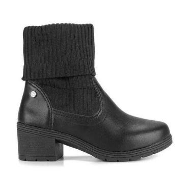 Imagem de Bota Infantil Feminina Pink Cats Dakota Cano Curto V3373, Preto, 30 BR