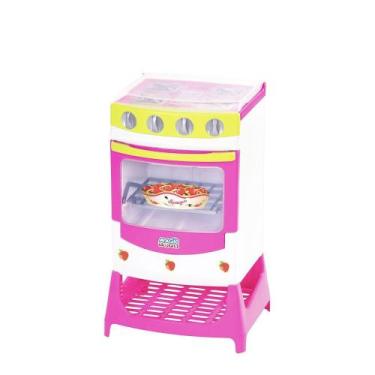Imagem de Fogão Cozinha Infantil Menina  Moranguita Panela Cupcake e Acessórios 