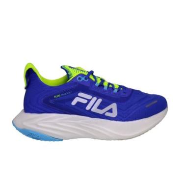 Imagem de Tenis fila float maxxi masculino royal/limão/azul, 40