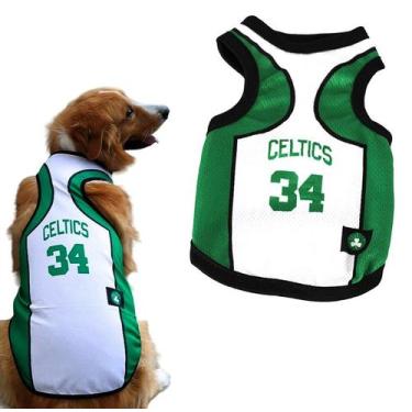 Imagem de Camiseta basquete celtics roupa pet cachorro grande porte - DOG E CO, 
