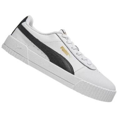 Imagem de Tenis Puma Carina L Bdp Feminino, Branco, Preto, 36