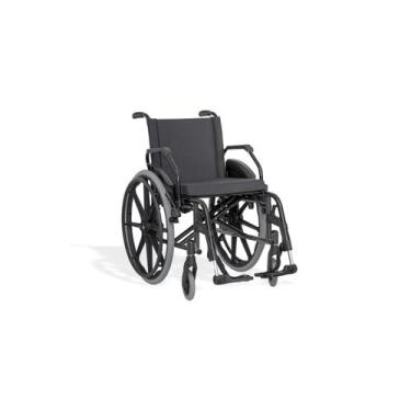 Imagem de Cadeira de Rodas KE AÇO 44CM Preta (ATÉ 120 KG) - Ortobras