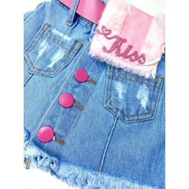 Imagem de Saia Alice - Drica Ly, 4, Jeans escuro