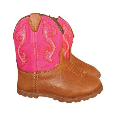 Imagem de Bota texana infantil bebê couro legítimo macio zíper lateral - Bull Le