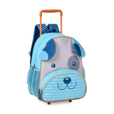 Imagem de Mochila Carrinho Cachorrinho Bolsa Escolar Bichinhos Unissex - Clio Pe