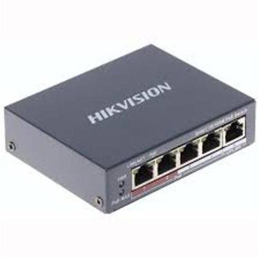 Imagem de Switch 4 portas poe 10/100 hikvision ds-3e1105p-ei/m r.30644