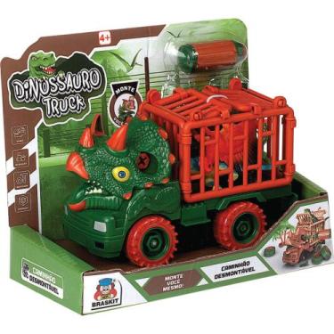 Imagem de Caminhão Desmontável a Fricção Dinossauro Truck Braskit
