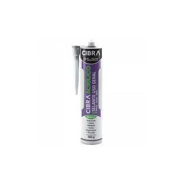 Imagem de Selante para Preencher Trincas - CIBRA ACRÍLICO Branco 360g, Branco