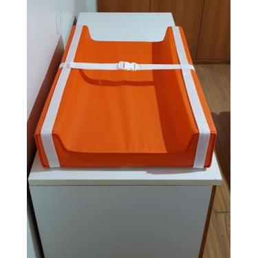 Imagem de Trocador Americano para Bebe Impermeável Laranja - FOFINHO