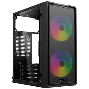 Imagem de Gabinete Gamer C3Tech MT-G40BK, Lateral em Vidro, Micro ATX - Preto - 