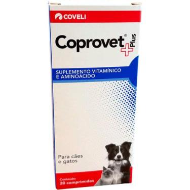 Imagem de Anticoprofágico Coveli Coprovet Plus para Cães e Gatos - Embalagem com