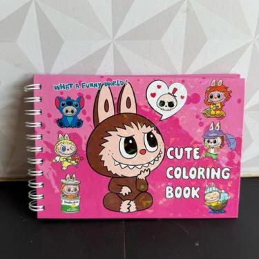 Imagem de Livro de colorir pintar aramado com desenho monstrinhos ursinho urso l