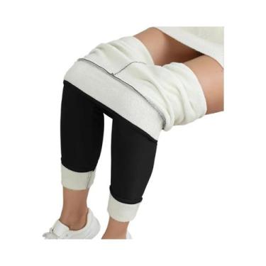 Imagem de Leggings Femininas De Cintura Alta Em Veludo Fleece, Quentes, Ajuste S