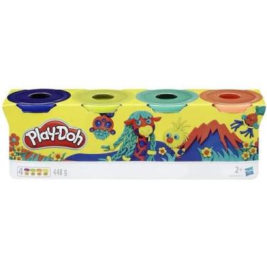 Imagem de PlayDoh Massinha de Modelar Pote com 4 Cores B5517 E4867 Hasbro