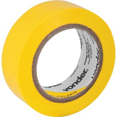 Imagem de Fita Isolante 1137191053 Antichama com Resistência a 750V Amarelo Vonder 19MM X 10M