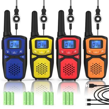 Imagem de Walkie Talkies WokTok para adultos, recarregáveis de longo alcance, 4 