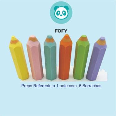Imagem de Borracha Fofy Study com 6 unidades