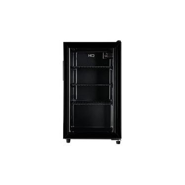 Imagem de Frigobar Expositor HQ 85L Porta de Vidro Duplo Full Black com Luz Interna e Termostato HQ-85FBPV