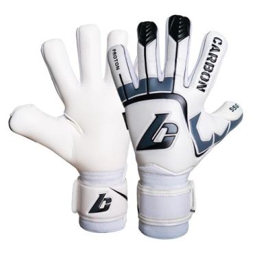 Imagem de Luva de Goleiro Profissional Carbon Proton Negative, Branco, 10, par