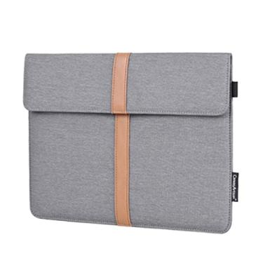 Imagem de TOKSHOP Capa Macbook Air M1 Pro Slim de 13.3 Polegadas Confeccionado em Tecido Impermeável Resistente à riscos e Interior Acolchoado com Fecho em Imã e Saída para Carregador