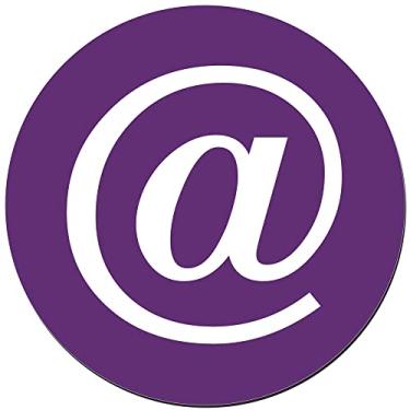 Imagem de Mouse Pad Redondo Arroba em PVC TopGet (Roxo)