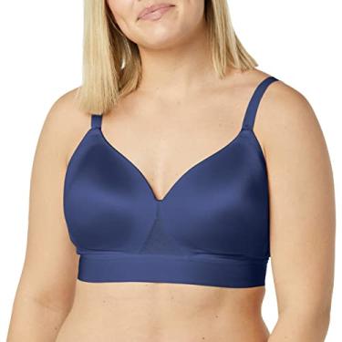 Imagem de Bali Sutiã feminino One Smooth U Bounce Control Wirefree Df3458, Clássico cambraia azul, 42D
