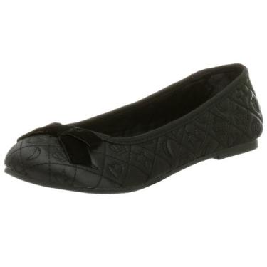 Imagem de UNIONBAY Sapatilha de balé acolchoada para crianças pequenas/crianças grandes, Preto, 12 Little Kid