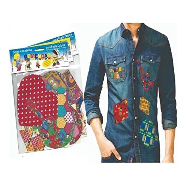 Imagem de Tecido Adesivo Retalho Remendo Para Roupa Festa Junina 5 Un