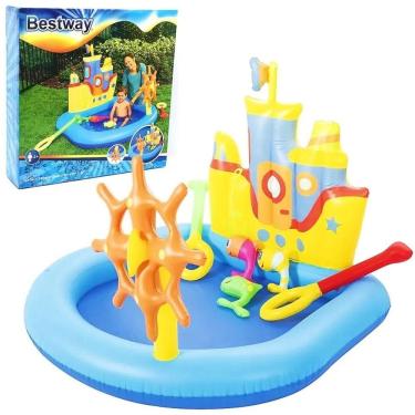 Imagem de Piscina Inflável Infantil Playground Barco Bestway Criança