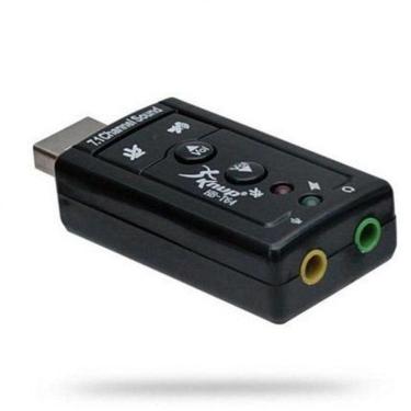 Imagem de Adaptador De Placa De Som 7.1 Usb Conexão P2 Knup Hb-T64