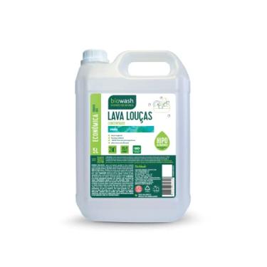 Imagem de Biowash Lava Louças Menta 5L Hipoalergênico Concentrado