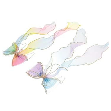 Imagem de 2 Unidades Fita De De Cabelo Arcos De Para Cabelo Presilhas De Cabelo Arco De Cabelo De Arco De Gravata Borboleta Tecido Filho Estilo Ocidental