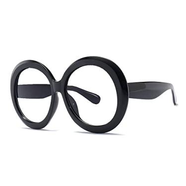 Imagem de Óculos de sol redondos unissex grandes femininos moda retrô para condução óculos de luxo masculino designer verde preto uv400, transparente, outros