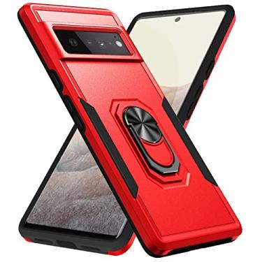 Imagem de YUNCHAO Caixa de telefone Para Google Pixel 6 Pro pioneiro armadura pesada PC + TPU Holder capa para celular