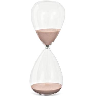Imagem de Ampulheta em Vidro - Rosa - 16x6,5x6,5cm - Mart