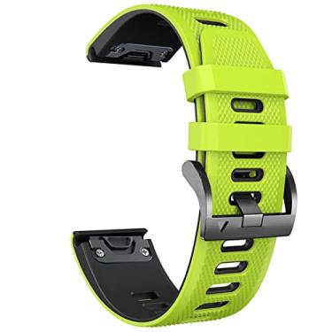 Imagem de GANYUU 22 26MM Pulseira de Silicone para Garmin Fenix 7X 7 6X 6 Pro Watch Alças de Pulseira de Ajuste Fácil 5X 5 Plus 3 3HR 935 D2 Pulseira (Cor: Cor D, Tamanho: 26mm Garmin Enduro)