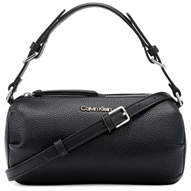 Imagem de Calvin Klein Bolsa transversal com zíper superior rubi, Preto/prata, One Size