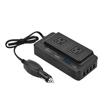Imagem de Tingpai 200W Car Power Inverter DC 12V pa AC 110V Conversor com Display 2 Saídas AC 4 Portas USB Interruptor Ligar/Desligar Proteção Segu Adaptador de Carregador de Carro Portátil pa Telefone