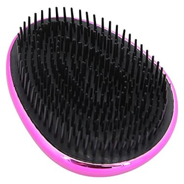 Imagem de Escova de cabelo desembaraçadora, escova de cabelo modeladora, escova de cabelo encaracolado massagem do couro cabeludo pentear cabelo portátil para cuidados com o cabelo para todos os tipos de cabelo